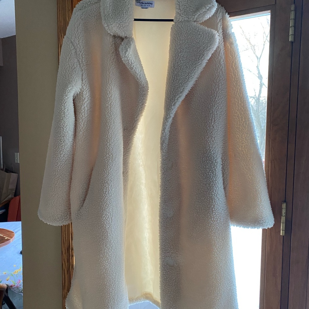 Oversized Charlie Holiday Teddy Coat